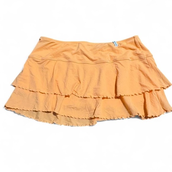 Body glove Orange ruffle mini skirt - Picture 3 of 5